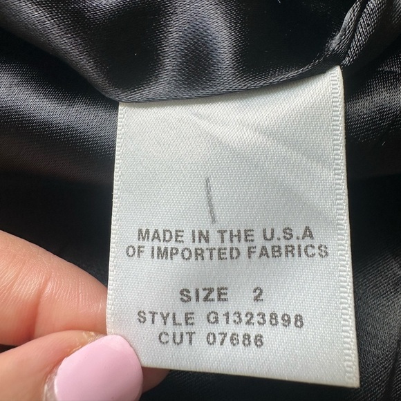 Guess Gray Winter Coat Faux Fur Collar Wool Blend Long Belted Pockets Women’s 2 - Picture 12 of 13